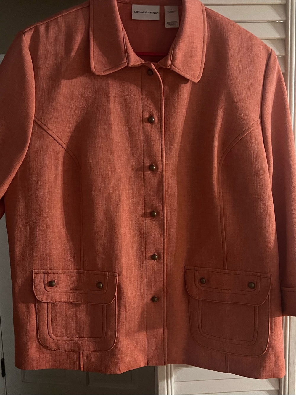 Women's Rust Button-Front Jacket - Picture 2 of 2